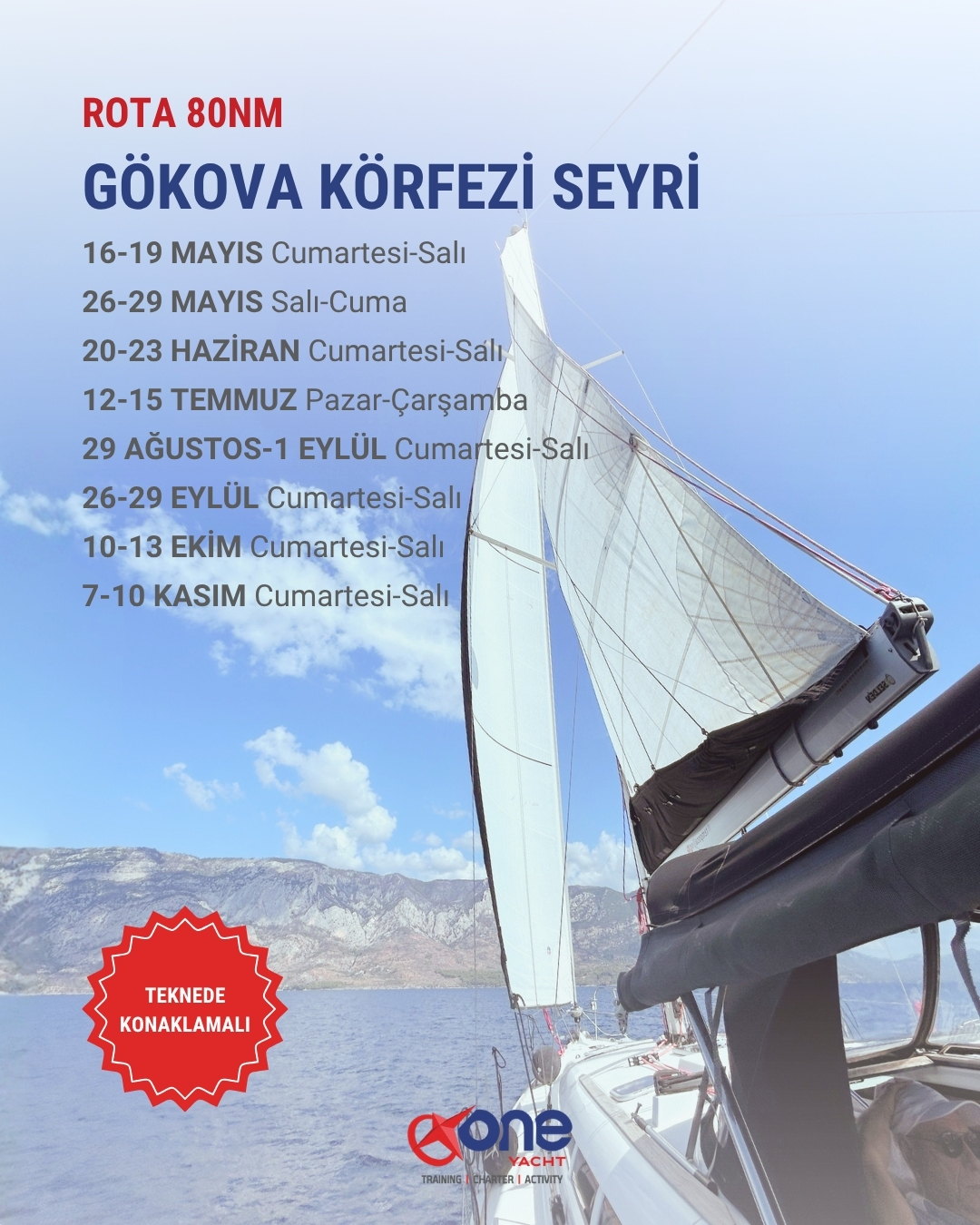 Büyükçekmece Kıyı Marina Çıkışlı Yelken Eğitimleri
